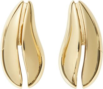 Tory Burch Small Pierced Earrings in Light Brass at Nordstrom