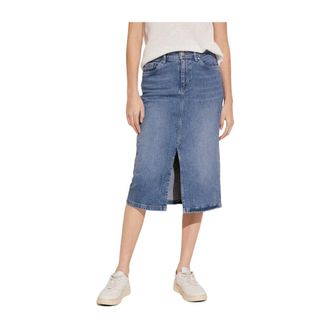 Street One Dames, Rokken, Blauw, Maat: XS Denim