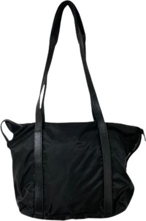 Prada Pre-owned Nylon Tote Bag - Dames - Vintage Schoudertas - Zwart - ONE Size - Nylon - Vintage