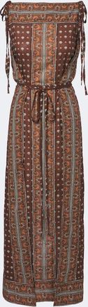 D&ocirc;en D&ocirc;en Amarante printed cotton voile midi dress