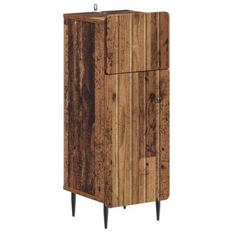 vidaXL Armario De Almacenamiento Para Ba&ntilde;o Zwolle Madera Envejecida Vidaxl