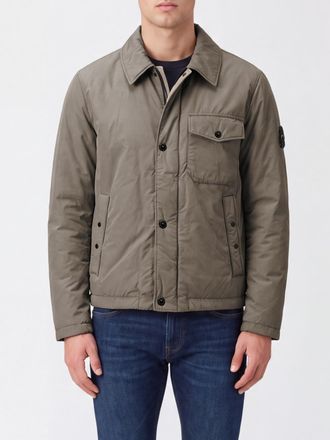 Stone Island Padded Nylon Overshirt with Compass Logo