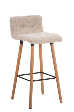 Clp Clp - Taburete De Bar Lincoln Tela Crema