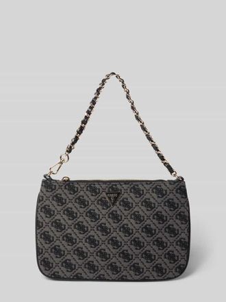 Guess Shoulder Bag mit Allover-Brand-Stickereien in Black, Gr&ouml;&szlig;e 1
