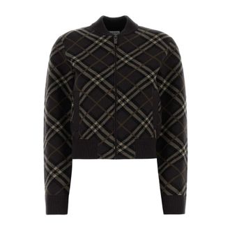 Burberry Bomber Jackets, female, Multicolor, Size: S Genevieve Cardigan