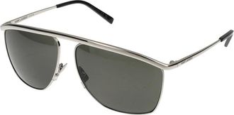 Saint Laurent unisex, Accessoires, Grijs, Maat: 61 MM