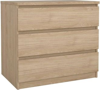 Dmora Dmora - Cajonera Artic, C&oacute;moda Multiusos, C&oacute;moda De Dormitorio, Gabinete Con Cajones, 77x50 H70 Cm, Roble