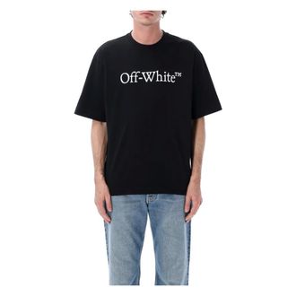 Off-white T-Shirts, male, Black, Size: XL Big Bookish Skate Tee