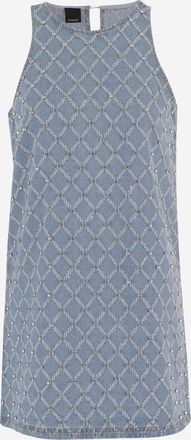 Pinko Pinko Amorino Baumwollkleid mit Strasssteinen