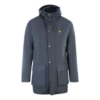 Lyle & Scott Hooded Parka Navy Blue Jacket