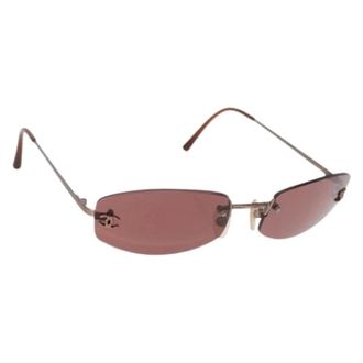 Chanel Pre-owned Accessories, female, Brown, Size: ONE SIZE Pre-owned Vintage Sunglasses