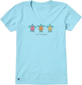 Life is good Crusher V-Neck T-Shirt