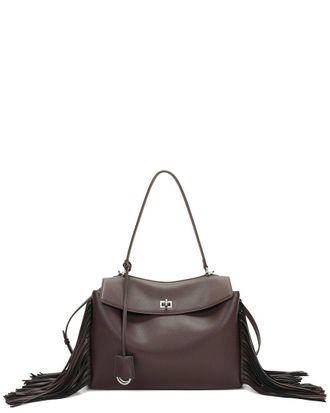 Tiffany & Fred Fringe Leather Shoulder Bag