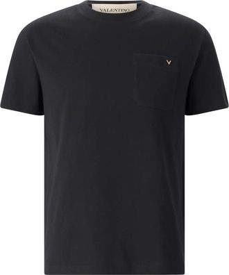 Valentino T-Shirts - Heren - T-shirts - Zwart - L - Katoen - Tops