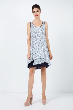 M&oacute;veis Conquista Loose Fit Bloemen Jurk