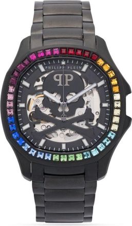 Philipp Plein $keleton $pectre 43mm - men - Crystal/stainless steel/Brass - One Size - Multicolour