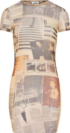 Jean Paul Gaultier Journal-print Mini Dress