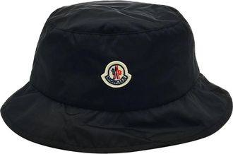 Moncler Cappello Bucket - Dames - Hoeden - Zwart - 54 CM - Nylon - Accessoires