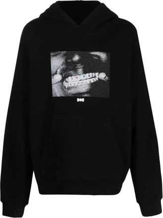 Nahmias Hoodies & sweatvesten, Heren, Zwart, M, Katoen, Grillz Hoodie voor Stijlvolle Look