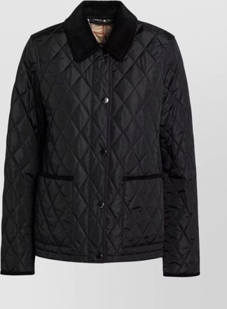 Burberry quilted nylon jacket collared neck