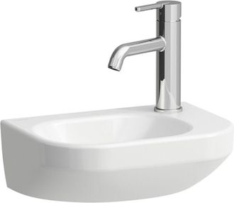 Laufen Laufen - Lua Lavabo Con Enjuague Manual, 1 Grifo A La Derecha