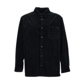 A.P.C. Corduroy Overshirt - Heren - Casual Overhemden - Zwart - L - Katoen - Overhemden