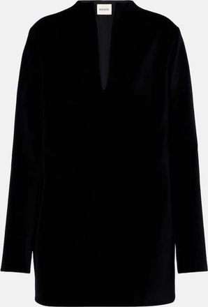 Khaite Aleena velvet minidress