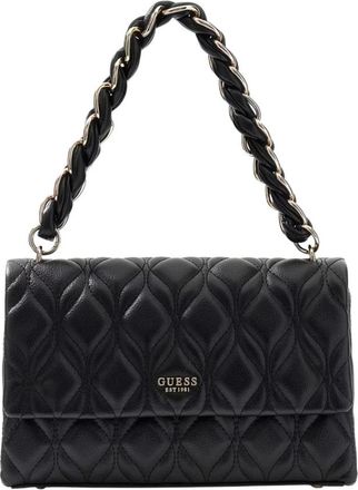 Guess Maxine Flap Crossbody - Dames - Schoudertassen - Zwart - ONE Size - Leer - Tassen