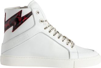 Zadig&Voltaire High Flash Smooth Leather Sneaker