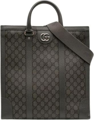 Gucci Pre-owned Tote Bags, female, Gray, Size: ONE SIZE Pre-owned Tote Bag