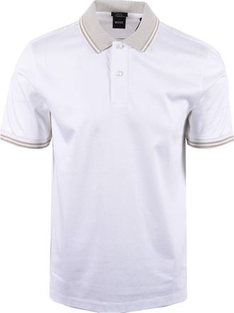 HUGO BOSS Mens H PHILLIPSON 238 POLO WHITE Cotton - Size X-Large
