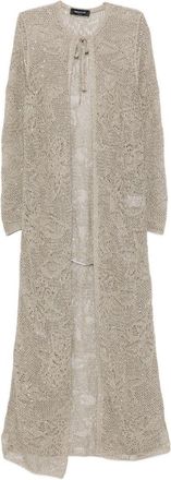 Fabiana Filippi Womens Tie-Detail Long Cardigan
