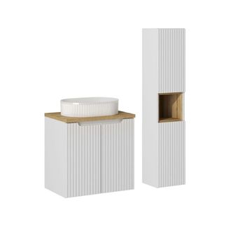 Petits Meubles Conjunto de muebles lavabo individual paneles de melamina y mdf