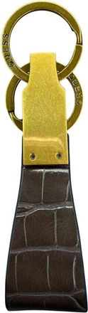 Guess Portachiavi Smart Certosa Saffiano - - Accessories - Uomo - Marrone - ONE SIZE