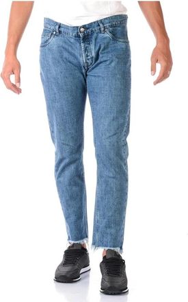 Daniele Alessandrini Jeans - Heren - Slim Fit Jeans - Blauw - W32 - Katoen - Jeans