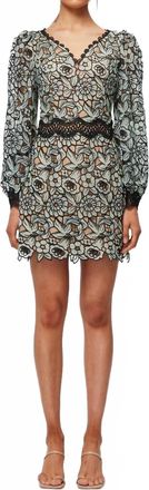Elliatt Nadine Cut-Out Floral Dress In Black
