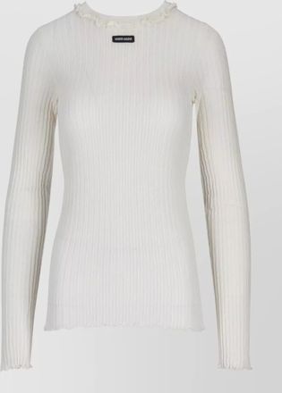 Miu Miu silk ribbed sweatshirt