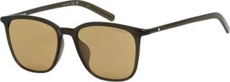 Montblanc Zonnebrillen - Heren - Zonnebrillen - Groen - 56 MM - Accessoires