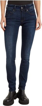 G-Star Midge Straight Jeans - Dames - Skinny Jeans - Blauw - W26 - Denim - Jeans