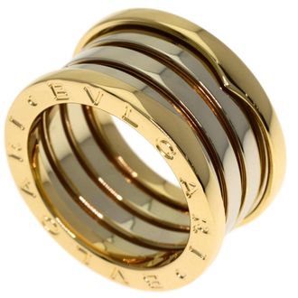 Bulgari Yellow Gold (18K) White Gold (18K) Band Ring (Pre-Owned)