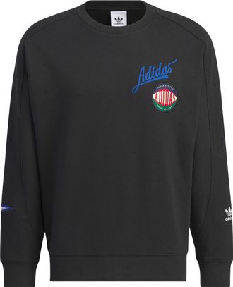adidas Originals Collegiate Badgework Crew Sweatshirt Black IZ1520
