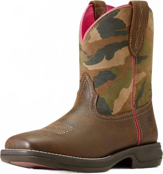 Ariat Womens Anthem Shortie Myra Western Boot - Medium In Brown Bomber/casually Camo