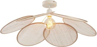 QAZQA Plaf&oacute;n Japandi crema lino