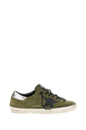Golden Goose Olive Color Block Sneakers