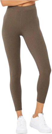 Alo Yoga Ribbed High Waist 7 8 Blissful Stretch Leggings in Hot Cocoa Women