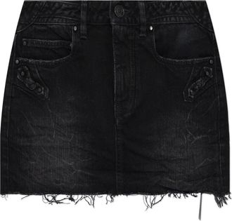 Balenciaga Korte denim rok - Dames - Spijkerrokken - Zwart - S - Denim - Rokken