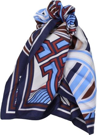 Ferragamo Accessoires, Dames, Veelkleurig, ONE Size, Silk Foulard