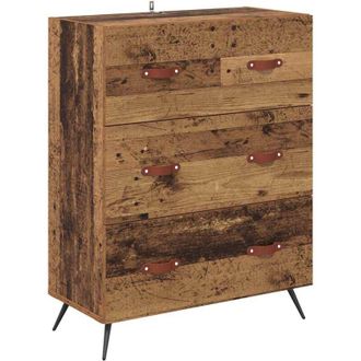 vidaXL Chest Of Drawers Old wood 69.5 x 34 x 90 cm Engineered wood vidaXL