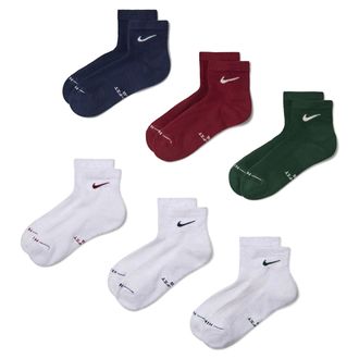Nike Unisex Everyday Elevated Ankle Socks (6 Pairs) in Multicolor | HQ8031-907