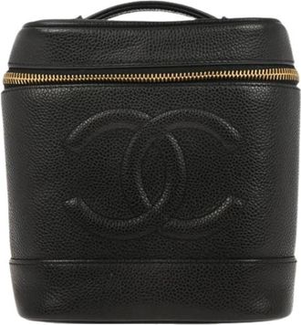 Chanel Pre-owned Handbags, female, Black, Size: ONE SIZE Pre-owned Vintage Handbag